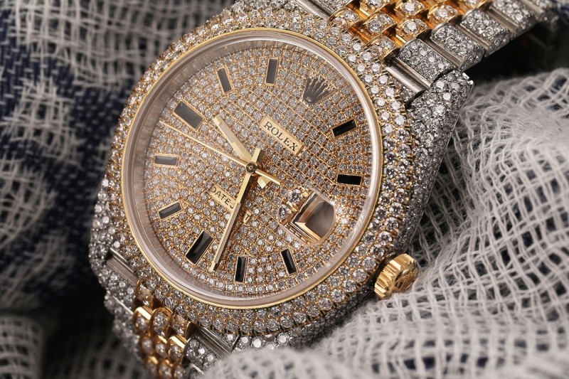 flower setting diamond rolex