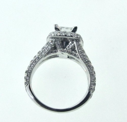 Anello di fidanzamento Neil Lane in oro bianco 14 carati con diamanti incastonati - Foto 6 di 8