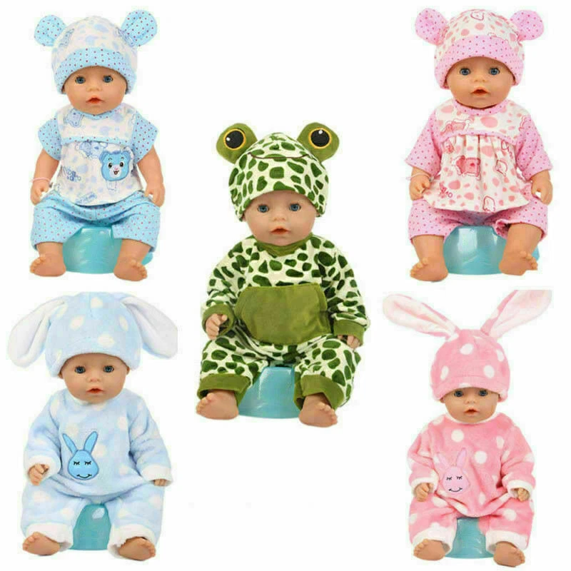 Für 40-50cm Baby Born Doll Puppe Kleider Puppenkleidung Jumpsuit Schlafanzug DE - Bild 2 von 4