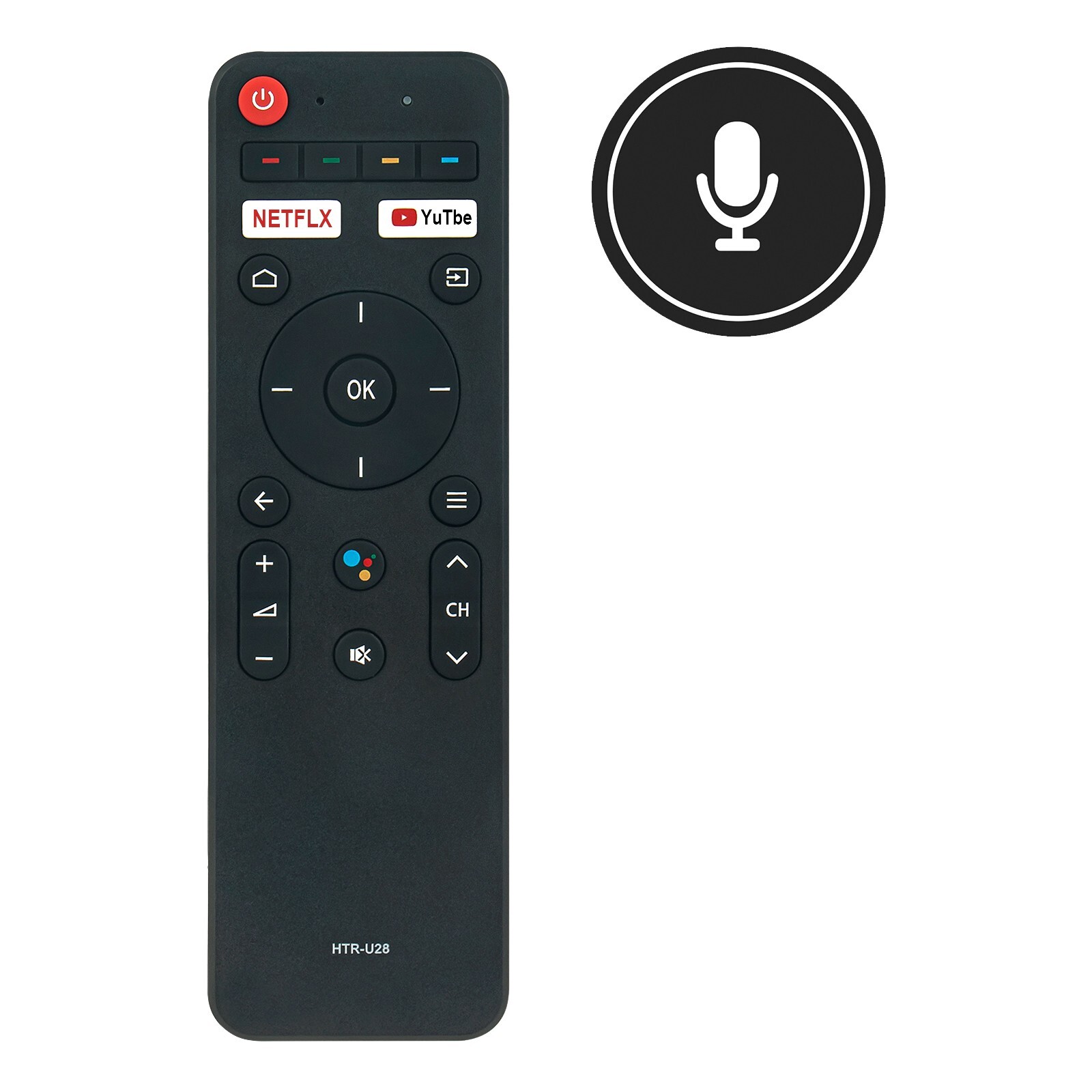 HTR-U28 Replacement Voice Remote for Haier H55S6UG H65S6UG H50S6UG LED TVs
