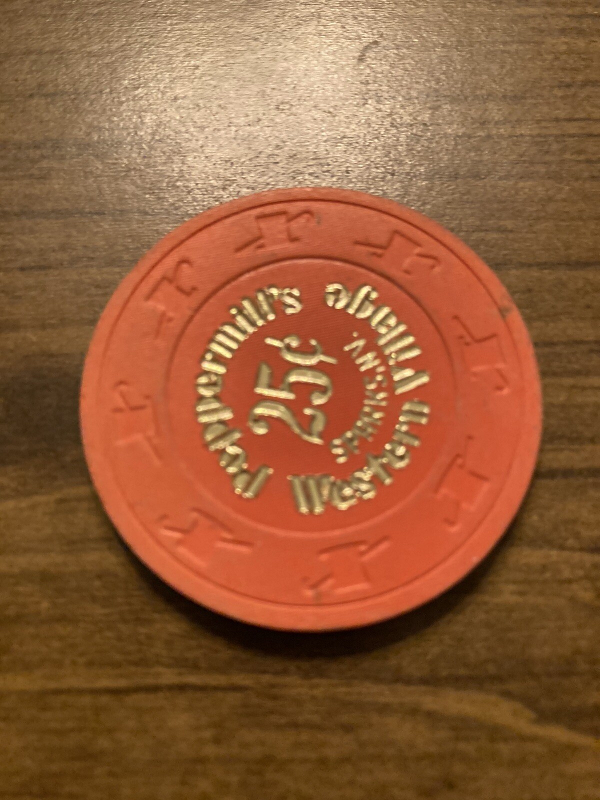  .25 peppermill western village casino chip sparks obsolete super rare
