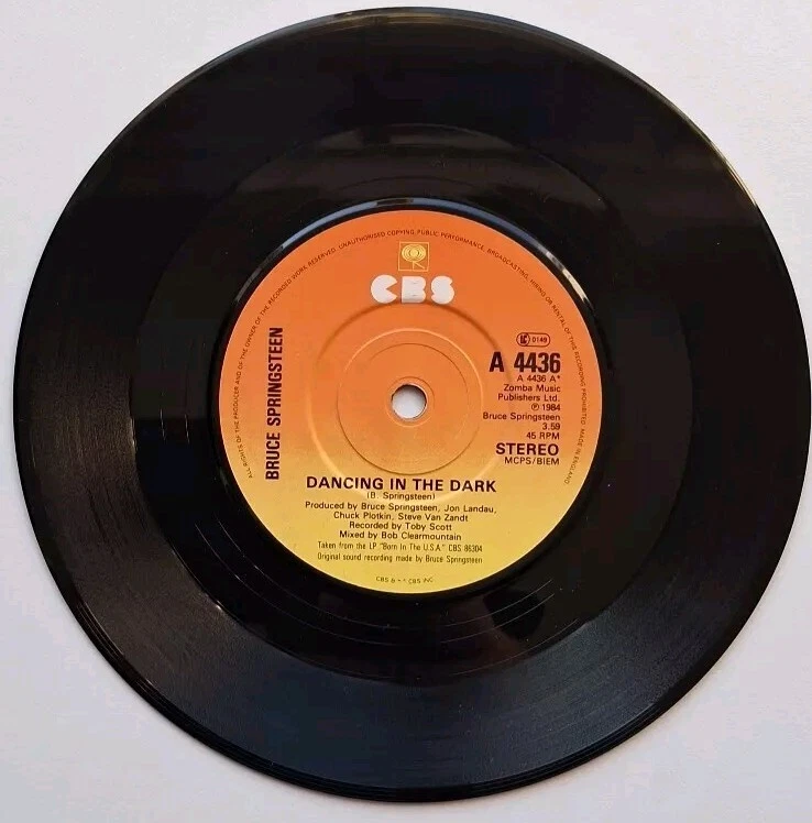 BRUCE SPRINGSTEEN 'DANCING IN THE DARK'1984 CBS Records UK 7"Single 🇬🇧  - Image 2 of 3