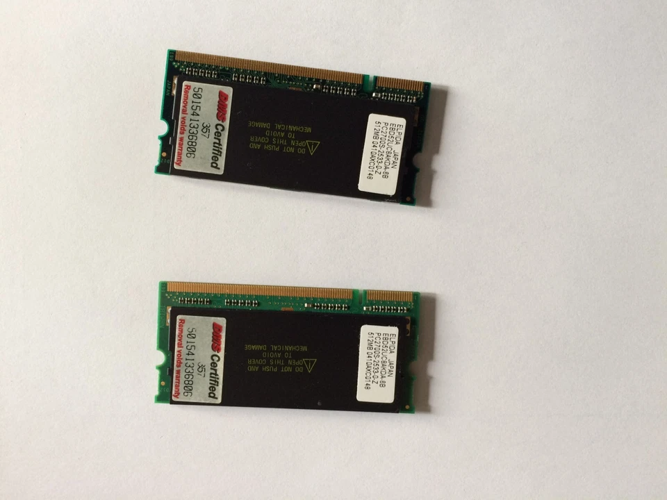 1GB Set APPLE iBook PowerBook G4 PC2700 Laptop NOTEBOOK Memory Ram PC2700s-25330 - Image 2 of 3