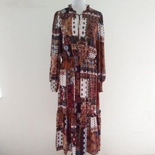 TAHARI Patchwork Midi Dress