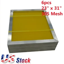 6pcs 23" x 31" 305 Mesh Aluminum Frame Silk Screen Printing Screens Local pickup