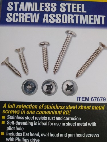 320 STAINLESS STEEL SCREWS INTERIOR EXTERIOR TRIM DASH UPHOLSTERY OVAL PAN FLAT - Picture 2 of 7