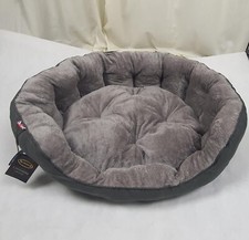 Scruffs Cashmere Collection XL Dog Donut Bed Graphite 80 x 70 x 25cm (A23)