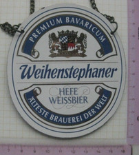 WEIHENSTEPHANER HEFE-WEISSBIER  / FREISING .......... ZHS / Zapfhahnschild (003)