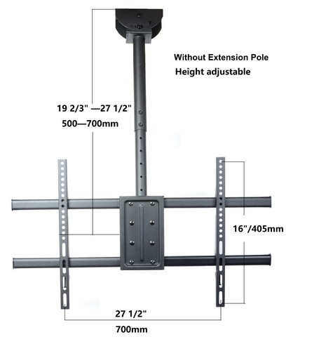 Montaje de techo inclinable para la mayoría 39 40 42 43 46 48 50 55 60 65 70" LED HDTV 4K TV 1VW - Imagen 3 de 10