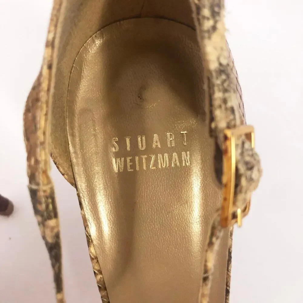 Stuart Weitzman Snakeskin Python Print Stiletto - image 7