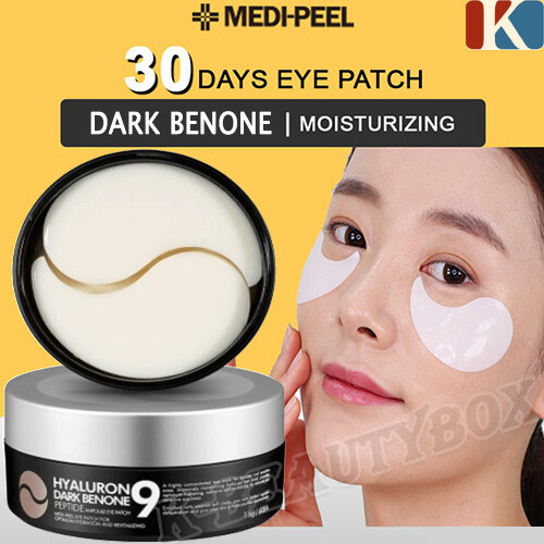 MEDI PEEL Hyaluron Dark Benone Peptide 9 Ampoule Eye Patch 60pcs Brightening - Picture 1 of 12