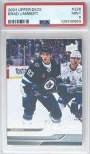 Brad Lambert Rookie 2024 Upper Deck #228 Young Guns PSA 9 MINT - Winnipeg Jets