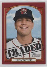 2021 Heritage Minor League Edition 1972 Traded Red Border 1/1 Hudson Potts 4f5