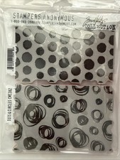 NEW Tim Holtz Stampers Anonymous "DOTS  CIRCLES" Rubber Cling Stamp Set 2019