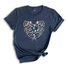Cute Easter Skeleton Heart Shirt, Happy Easter Day, Easter Skeleton, Easter Hear