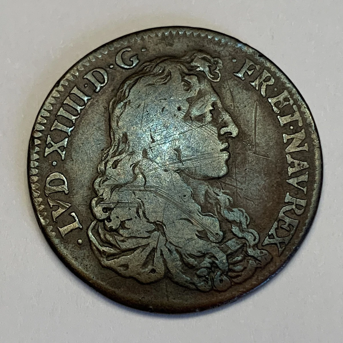 招*@様 1645年 フランス ルイ14世 ジェトン銀貨 ニル ニシ コンシリオ