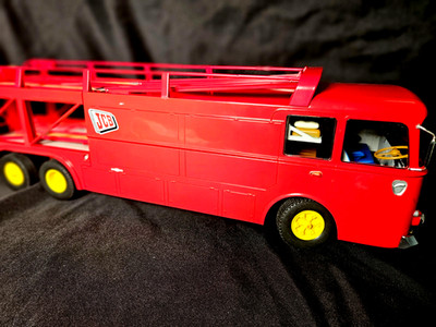 Norev Fiat Bartoletti 306/2 JCB Racing Transporter 1:18 Scale Inv. #5783