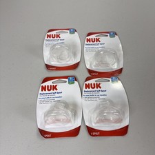 Lot Of 4 NUK Soft Spout Replacement Spill-Proof Spout Made in Germany