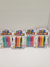 Bath Crayons lot of 4 non toxic washable 4 pack bath toy multicolor drawing