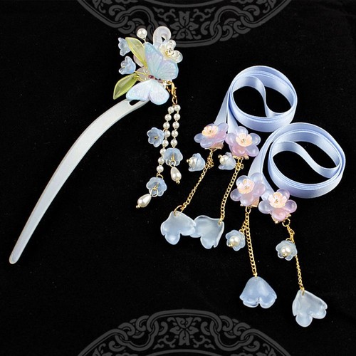 Chinese Style Ancient Style HeadWear Tassel Hanfu Hair Accessories Ladies - Picture 8 of 10
