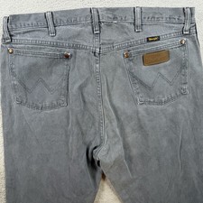 Wrangler Jeans Mens 36x36 Grey 13MWZ Cowboy Western Rodeo Denim Workwear