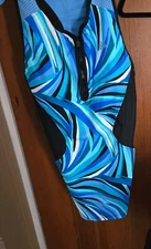 Women's Tankini Swim Set Zipper Front ZeroXposur Large NWT