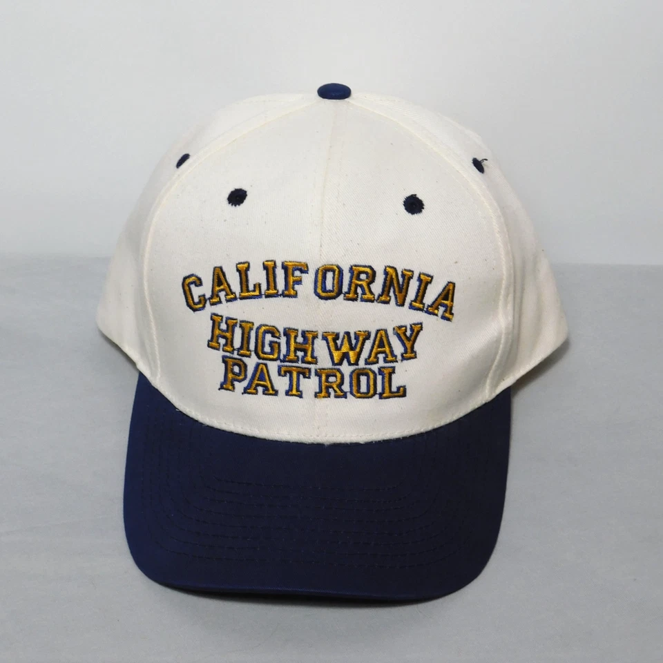 Vintage 1990s California Highway Patrol CHiPs C.H.P. Emboidered Snapback Cap Hat - Image 2 of 4
