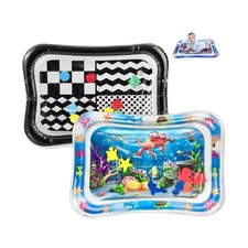 PandaEar 2 Pack Tummy Time Water Mats for Baby, Inflatable Water Pl... Fast Ship