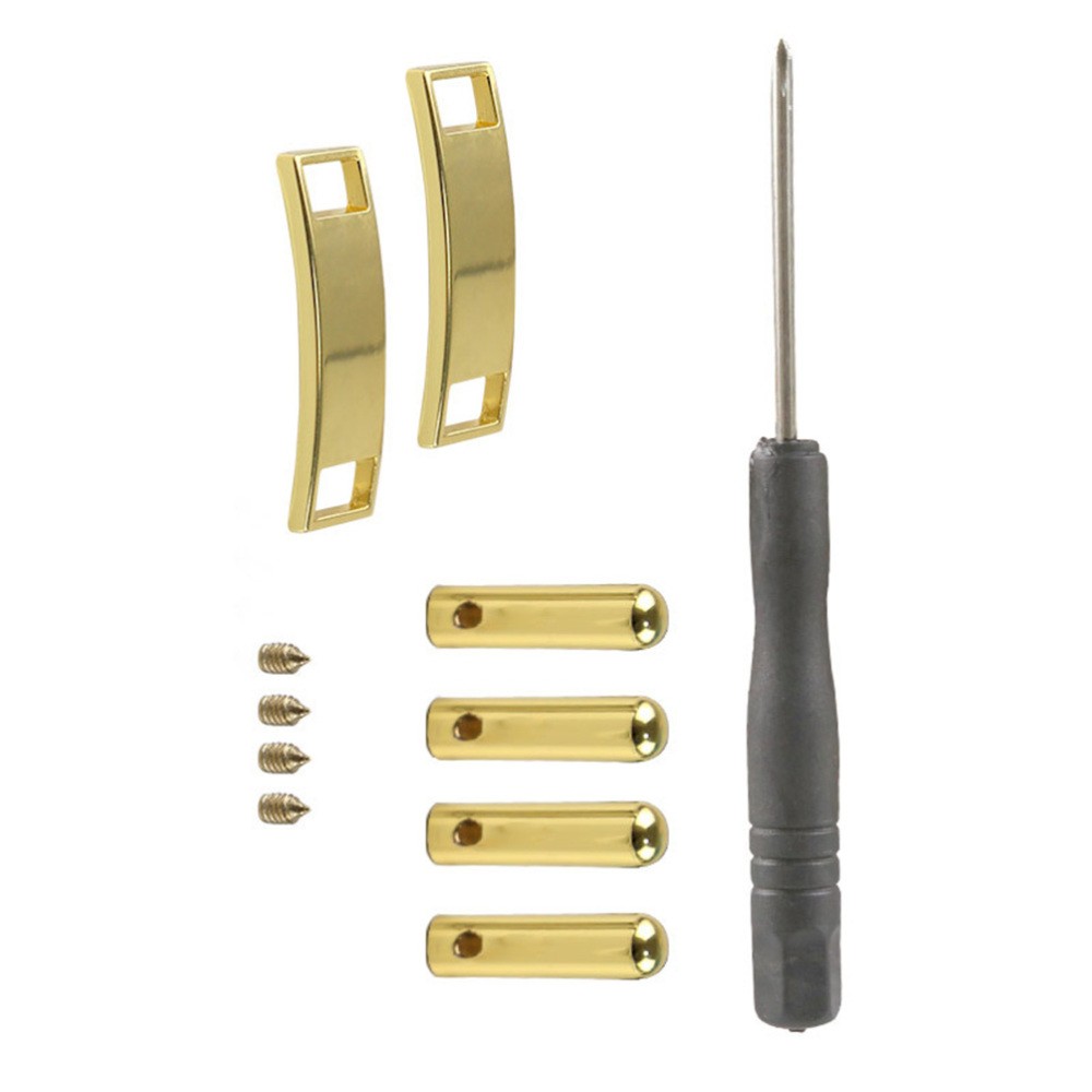 APL 1 Set Fibbie Casual Lock Accessori Riparazione Scarpe Oro