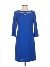 Nine West Women Blue Cocktail Dress 4