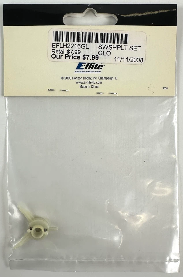 E-Flite EFLH2216GL BMCX Glow in the Dark Swashplate Set New - Image 2 of 2