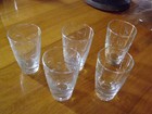 5 Vintage Libbey Windswept Flat Tumbler  10 ounce drinking glasses — photo 3