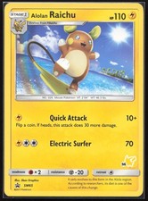 Alolan Raichu Battle Academy #56 Pikachu Stamped SM65 Promo Pokemon TCG Card LP