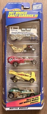 HOT WHEELS 1998 CRAZY CLASSICS III GIFT PACK (5 CAR SET) - TWANG, ICE BREAKER