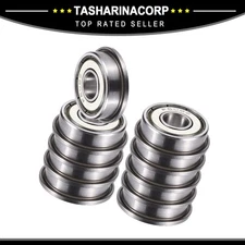 Universal Piece of 10 Flanged Ball Bearings Deep Groove Ball Bearings