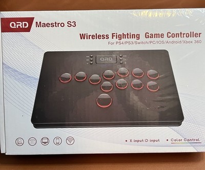Wireless Fight Stick Arcade Controller PS4 PS3 Switch PC Xbox 360 Gamepad