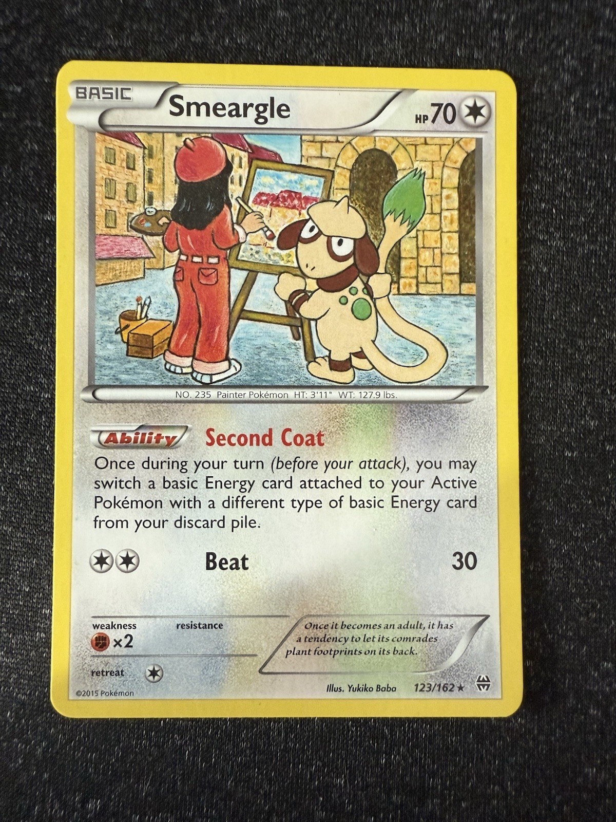 Smeargle 123/162- BREAKthrough- Regular Rare- LP