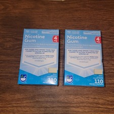 Rite Aid Nicotine 4 mg Uncoated Gum Original Flavor 110 Pieces Lot Exp 2/26