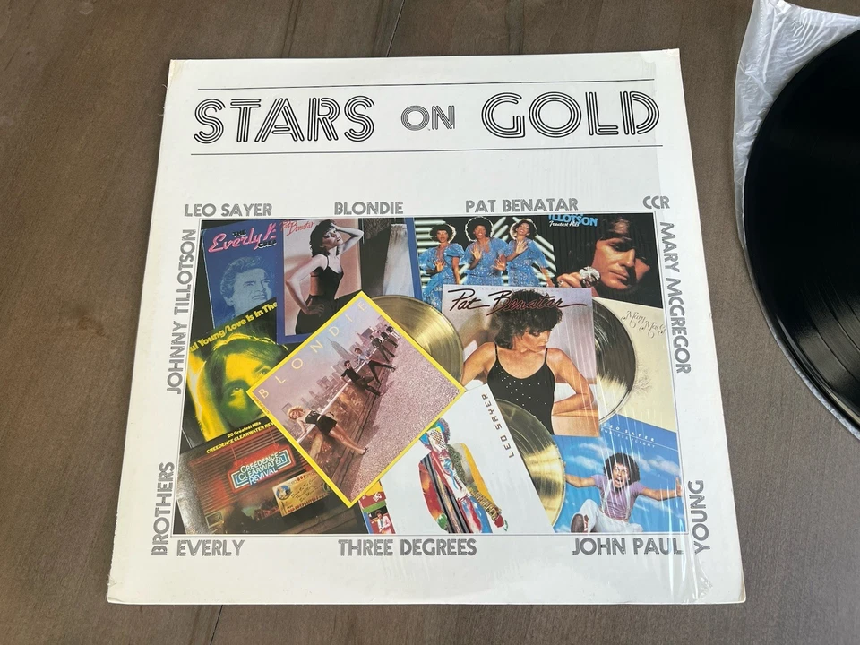 Stars On Gold Vinyl LP Various Artists Blondie, Pat Benatar, CCR, Ariola Stereo - Image 2 of 4