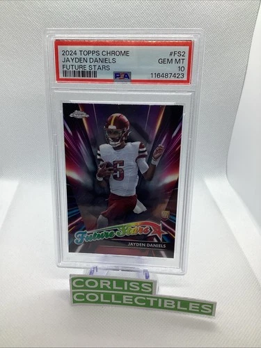 2024 Topps Chrome Jayden Daniels Rookie Card #FS-2 FUTURE STARS 💎PSA 10💎 RC