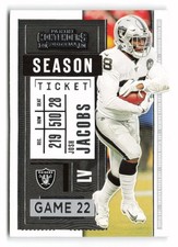 2020 Panini Contenders #29 Josh Jacobs Las Vegas Raiders