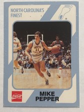 1989 Collegiate Collection #160 Mike Pepper North Carolina Tarheels
