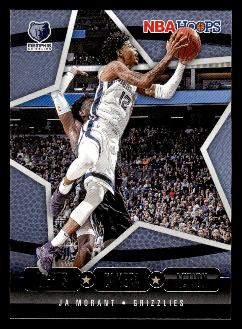 2020-21 Hoops #30 Ja Morant Lights Camera Action Card Memphis Grizzlies