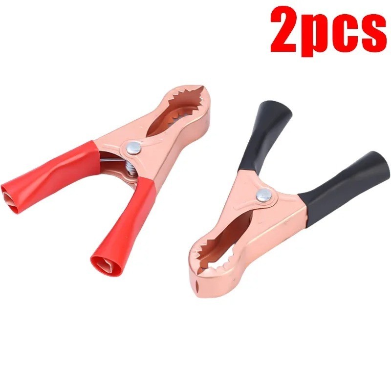 20pcs 80mm 50A Red & Black Car Battery Test Lead Clip Crocodile Alligator Clamps