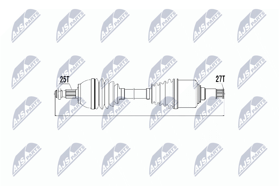 DRIVE SHAFT NPW-ME-017 FOR MERCEDES-BENZ B-CLASS/Sports/Tourer A-CLASS 2.0L 4cyl - Image 6