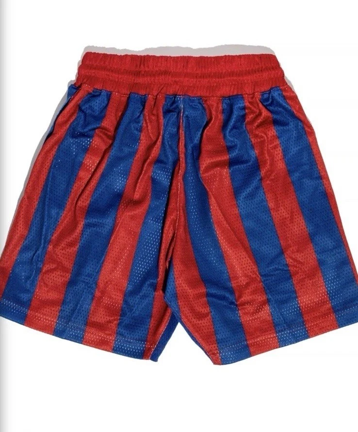 Pantalones Cortos Adidas Eric Emanuel Kansas University Pequeños Rojo Azul Jayhawks Foto 2 de 4