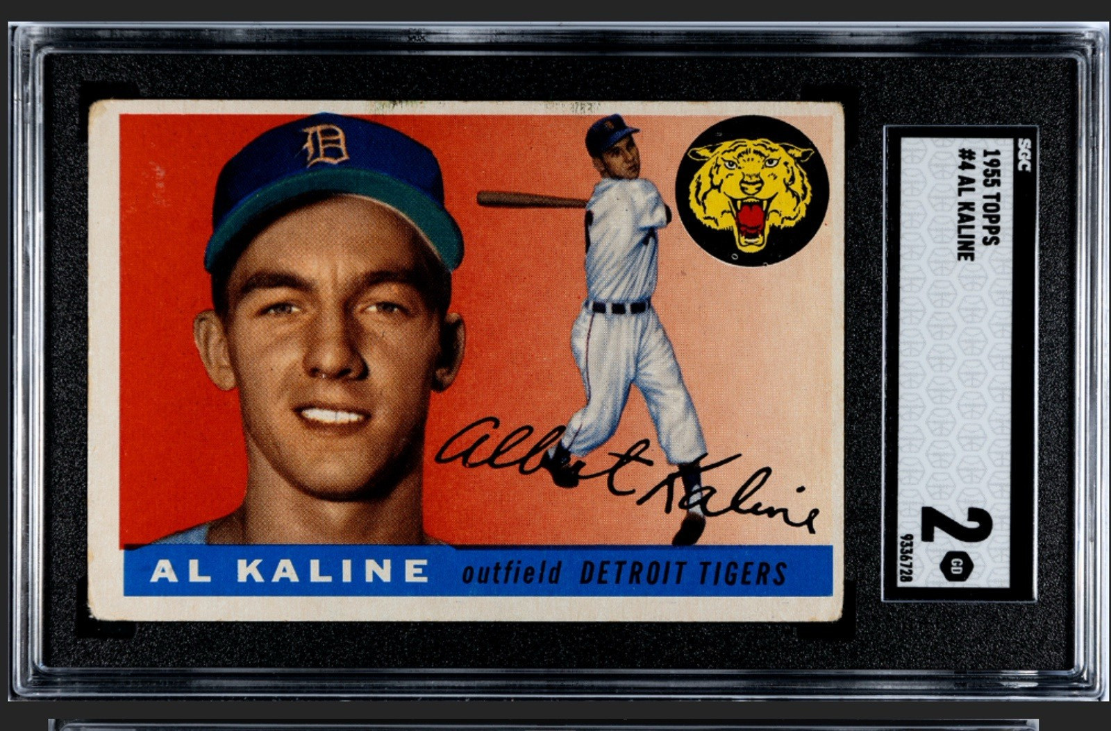 1955 Topps Al Kaline #4 SGC 2 Detroit Tigers