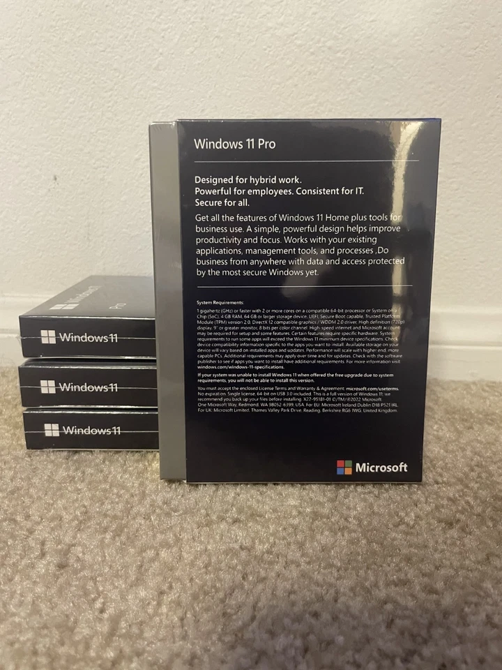 Windows 11 Pro 64-Bit USB + Activation Key | Factory Sealed | ships next day - Image 2 of 3