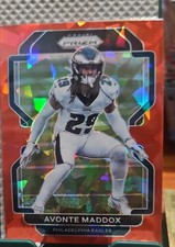 2021 Panini Prizm - Avonte Maddox #225 Red Ice Prizm