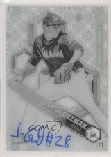 2018 Bowman High Tek Prospects Printing Proof Black 1/1 Jorge Guzman Auto 1h1